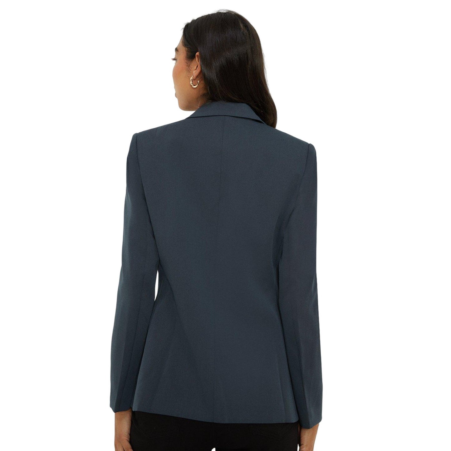 Slate - Back - Dorothy Perkins Womens-Ladies Single-Breasted Blazer