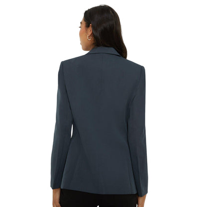 Slate - Back - Dorothy Perkins Womens-Ladies Single-Breasted Blazer