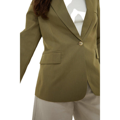 Khaki - Side - Dorothy Perkins Womens-Ladies Single-Breasted Petite Blazer