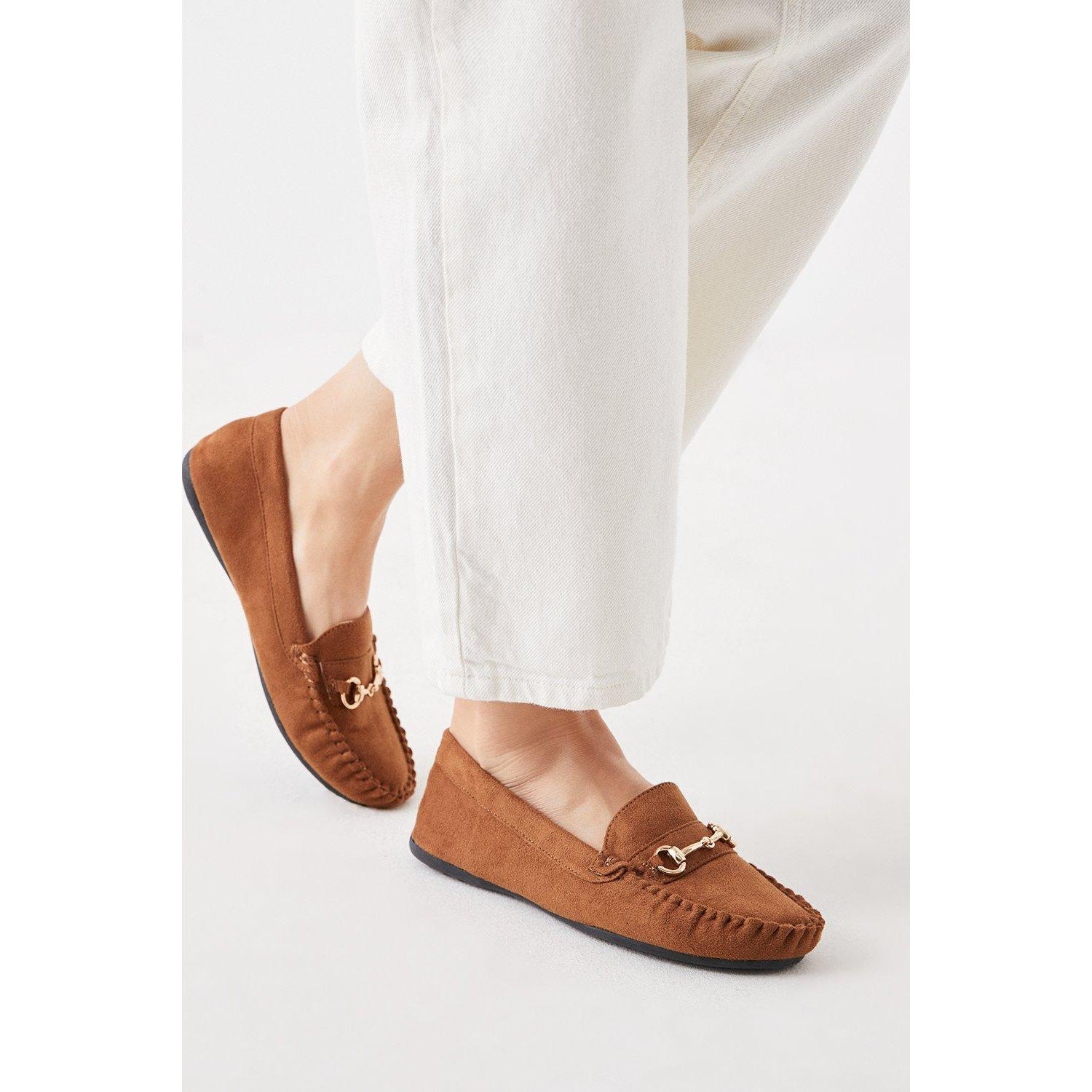 Tan - Front - Good For The Sole Womens-Ladies Nina Loafers