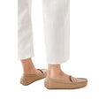 Taupe - Side - Good For The Sole Womens-Ladies Noelle Moccasin Loafers
