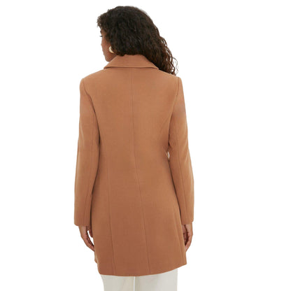 Camel - Back - Dorothy Perkins Womens-Ladies Dolly Military Button Coat