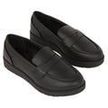Black - Front - Dorothy Perkins Womens-Ladies Lilly Slip-on Wedge Loafers