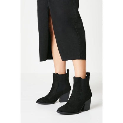 Natural Black - Front - Dorothy Perkins Womens-Ladies Maisy Ankle Boots