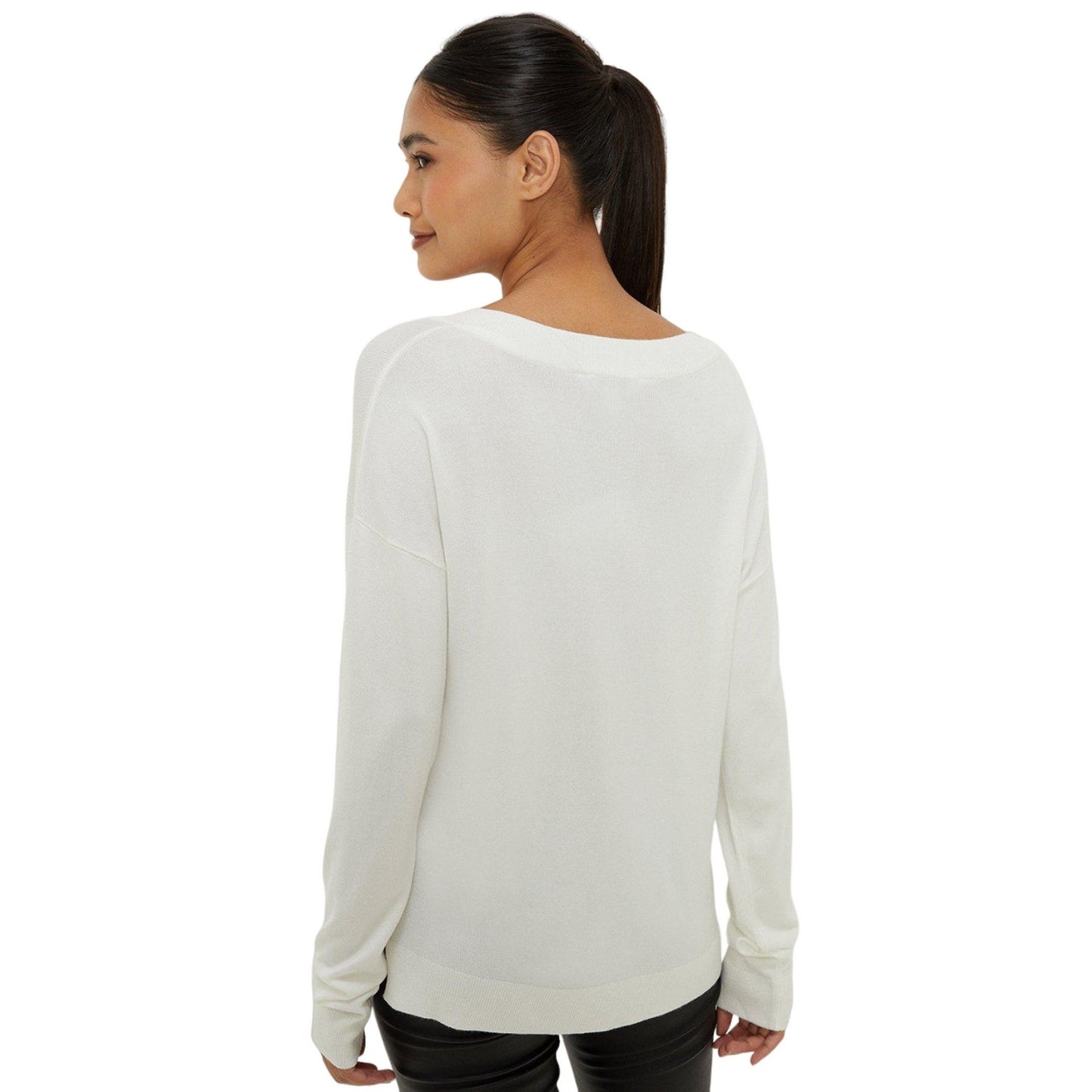 Pink - Front - Dorothy Perkins Womens-Ladies Side Split Hem Petite Sweatshirt
