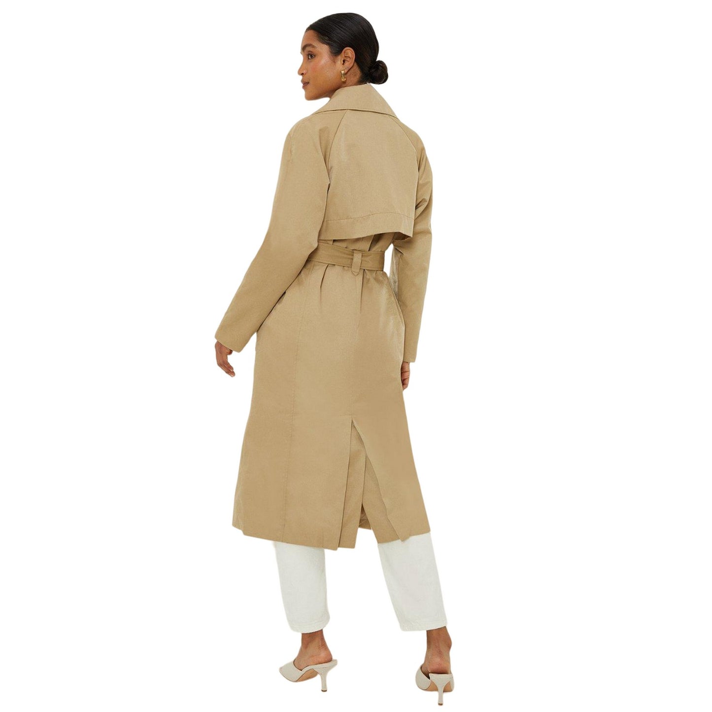 Camel - Back - Dorothy Perkins Womens-Ladies Trench Coat