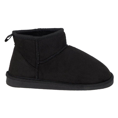 Natural Black - Back - Dorothy Perkins Womens-Ladies Mae Faux Sheepskin Ankle Boots