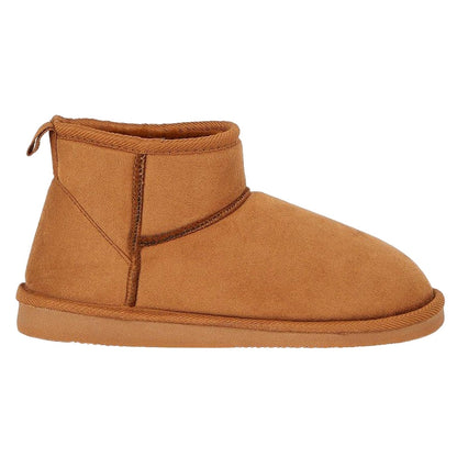 Tan - Front - Dorothy Perkins Womens-Ladies Mae Faux Sheepskin Ankle Boots