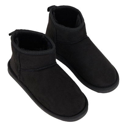Natural Black - Front - Dorothy Perkins Womens-Ladies Mae Faux Sheepskin Ankle Boots