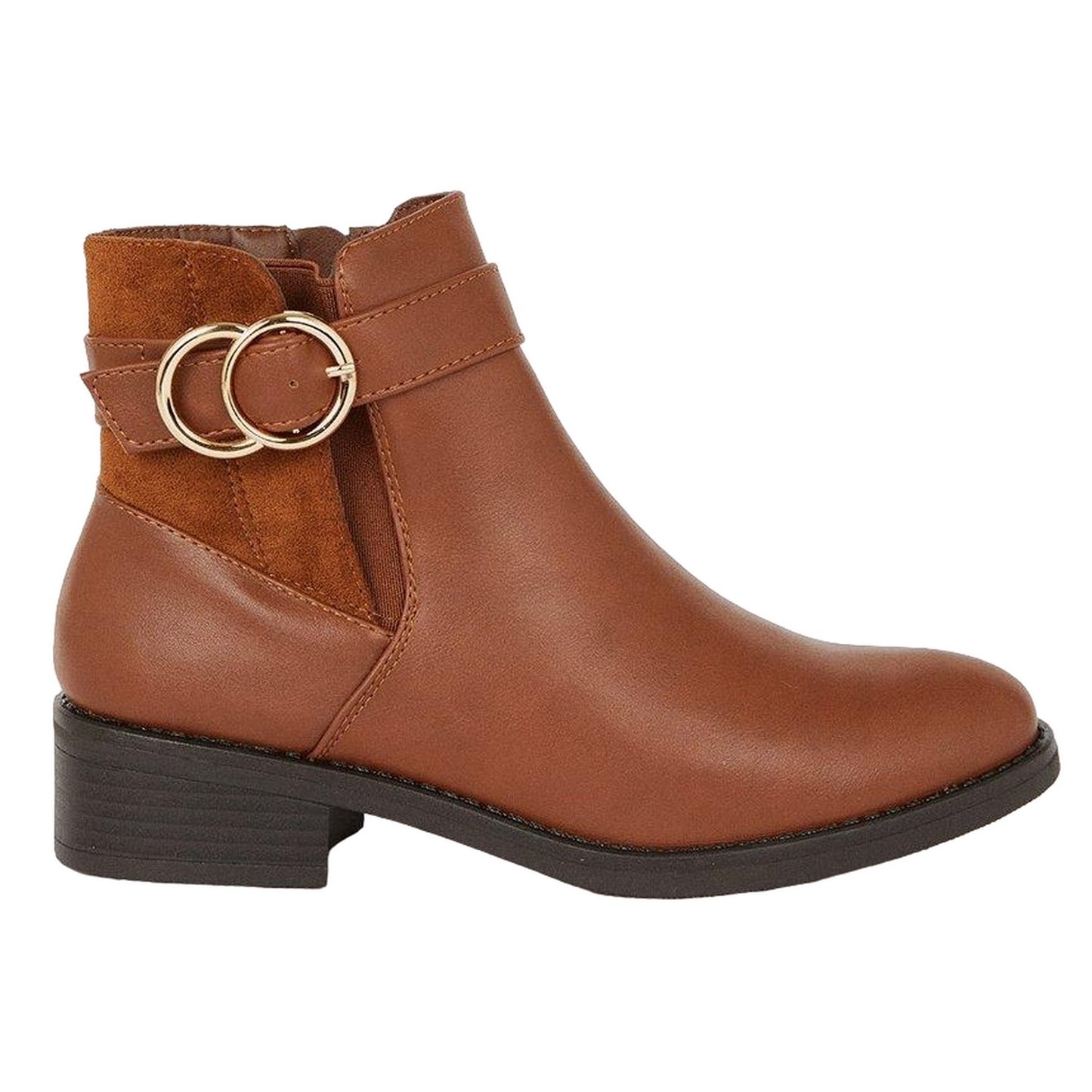 Camel - Back - Dorothy Perkins Womens-Ladies Martha Buckle Chelsea Boots