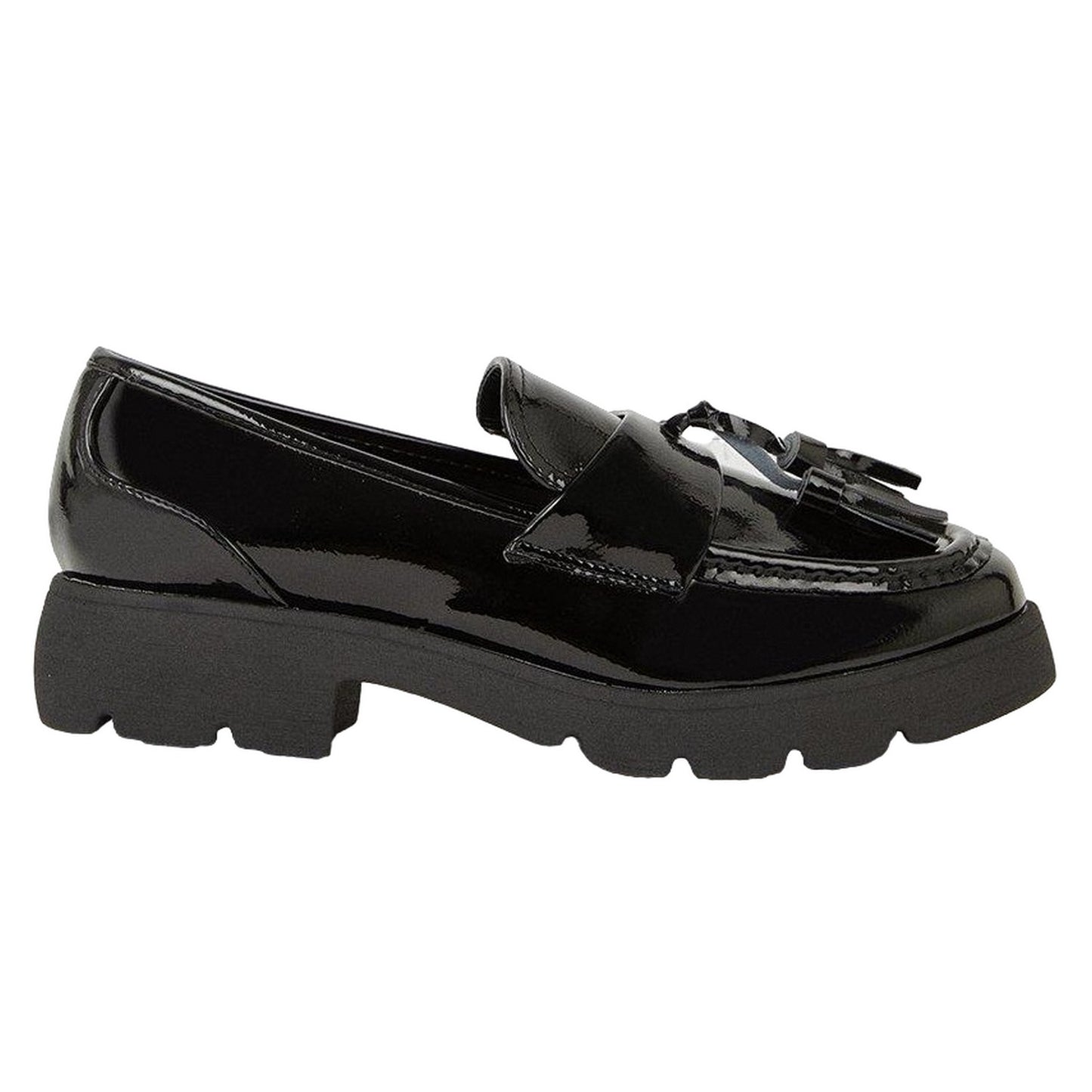 True Black - Back - Faith Womens-Ladies Nala Tassel Loafers