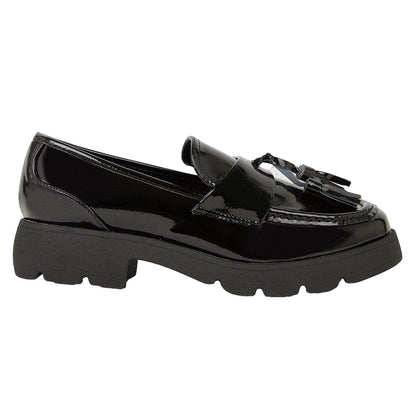 True Black - Back - Faith Womens-Ladies Nala Tassel Loafers