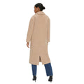 Camel - Back - Dorothy Perkins Womens-Ladies Double-Breasted Longline Coat