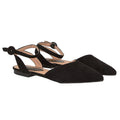 Natural Black - Front - Dorothy Perkins Womens-Ladies Poppy Open Back Wide Ballerina Flats