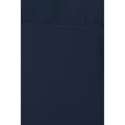 Navy - Pack Shot - Dorothy Perkins Womens-Ladies Collared 3-4 Sleeve Midi Dress