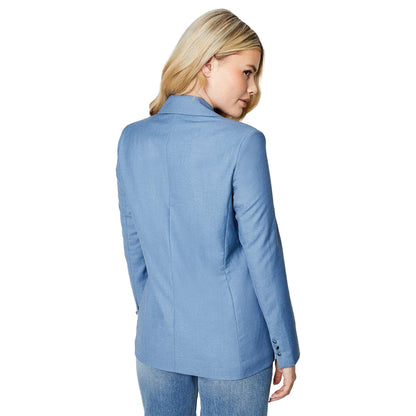 Blue - Back - Dorothy Perkins Womens-Ladies Military Double-Breasted Blazer
