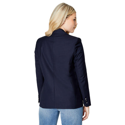 Navy - Back - Dorothy Perkins Womens-Ladies Military Double-Breasted Blazer