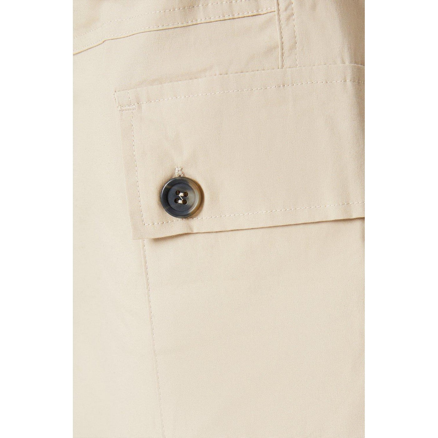 Stone - Side - Dorothy Perkins Womens-Ladies Cargo Pocket Midi Skirt