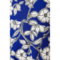 Blue-White - Pack Shot - Dorothy Perkins Womens-Ladies Floral V Neck Midi Dress