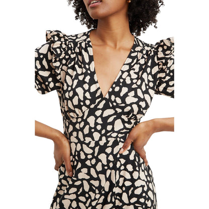 Black-Beige - Side - Dorothy Perkins Womens-Ladies Camel Empire Tall Midi Dress