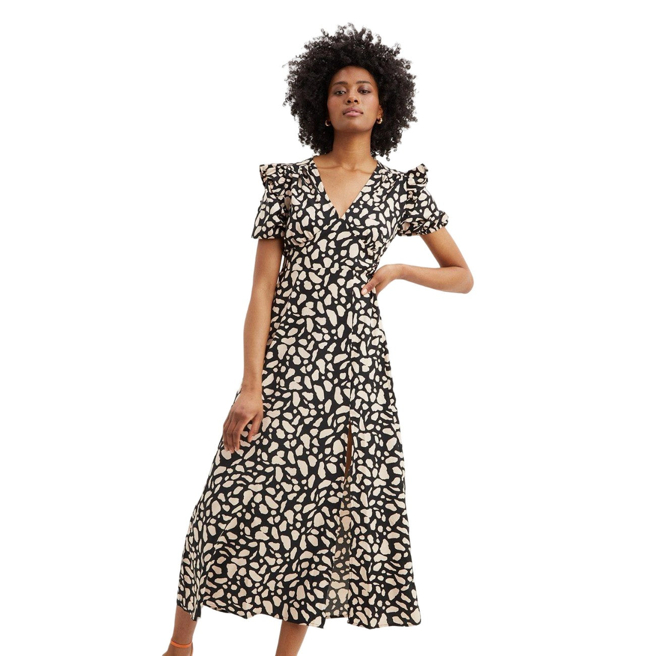 Black-Beige - Lifestyle - Dorothy Perkins Womens-Ladies Camel Empire Tall Midi Dress