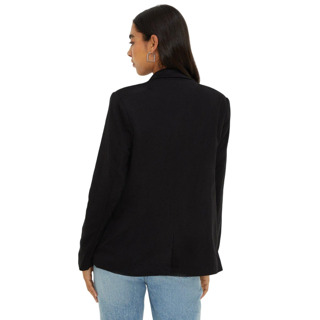 Black - Back - Dorothy Perkins Womens-Ladies Ponte Single-Breasted Blazer