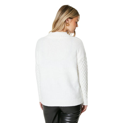 Pink - Front - Dorothy Perkins Womens-Ladies Honeycomb Stitch Cable Knit Jumper