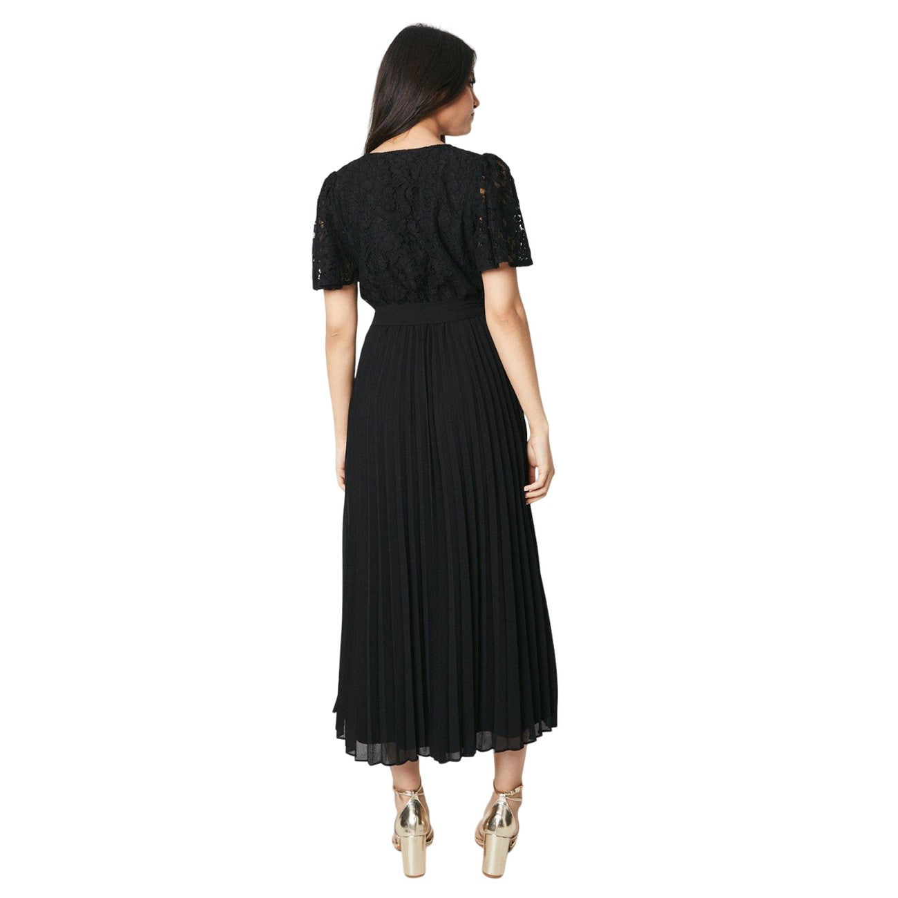 Dorothy Perkins Womens/Ladies Lace Pleated Midi Dress Universal Textiles Dorothy Perkins Womens/Ladies Lace Pleated Midi Dress Universal Textiles