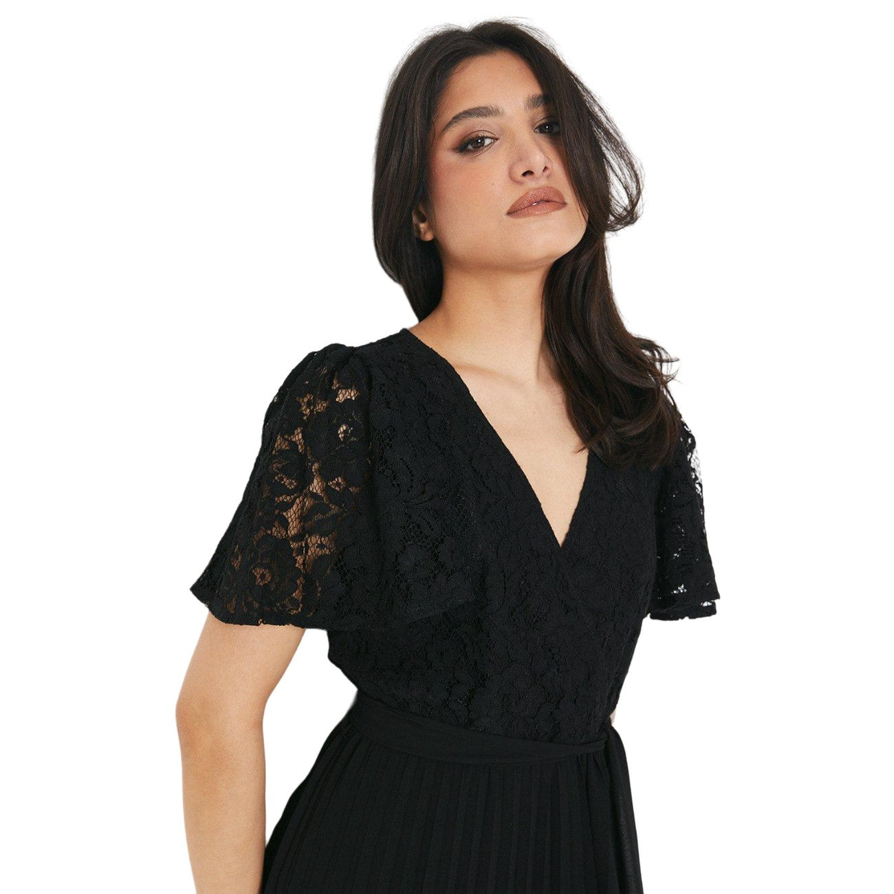 Dorothy Perkins Womens/Ladies Lace Pleated Midi Dress – Universal Textiles