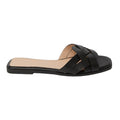 Black - Back - Dorothy Perkins Womens-Ladies Fiji Lattice Wide Flat Flip Flops