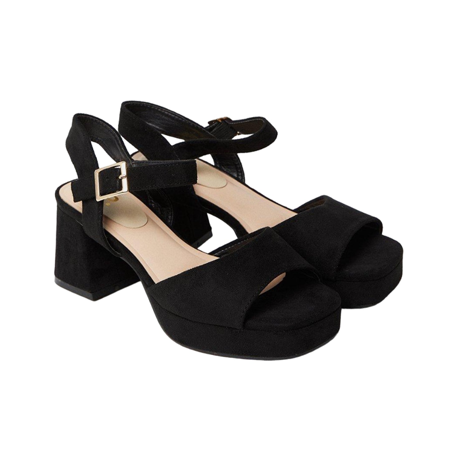 Natural Black - Front - Dorothy Perkins Womens-Ladies Sharla Block Heel Sandals