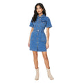 Mid Wash - Lifestyle - Dorothy Perkins Womens-Ladies Denim Petite Mini Dress