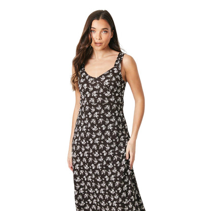 Monochrome - Lifestyle - Dorothy Perkins Womens-Ladies Floral Petite Sleeveless Midi Dress