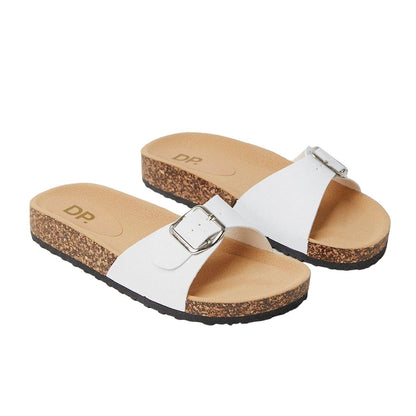 White - Front - Dorothy Perkins Womens-Ladies Felix Buckle Sandals