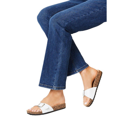 White - Side - Dorothy Perkins Womens-Ladies Felix Buckle Sandals
