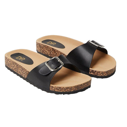Black - Front - Dorothy Perkins Womens-Ladies Felix Buckle Sandals