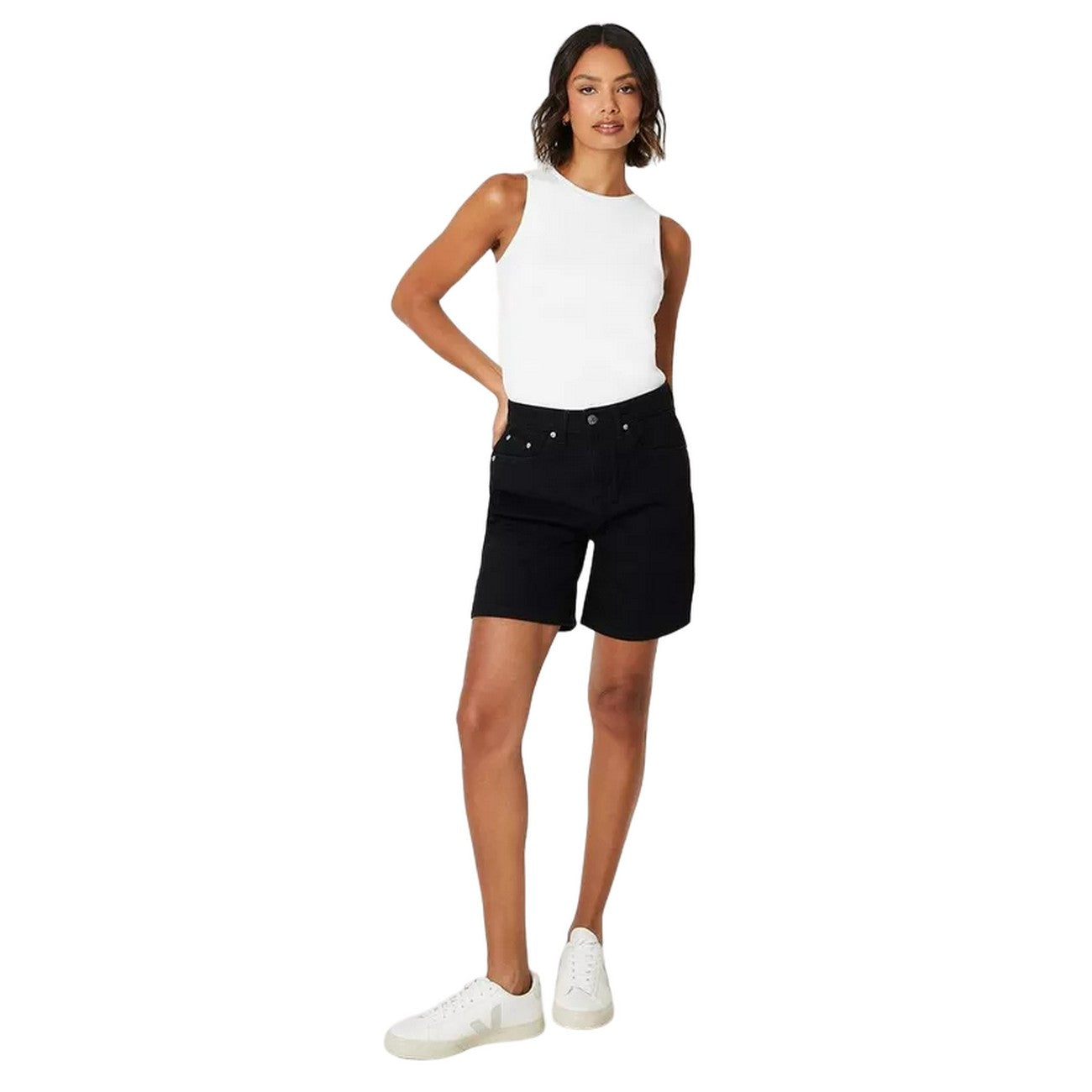 Black - Lifestyle - Dorothy Perkins Womens-Ladies Denim Shorts
