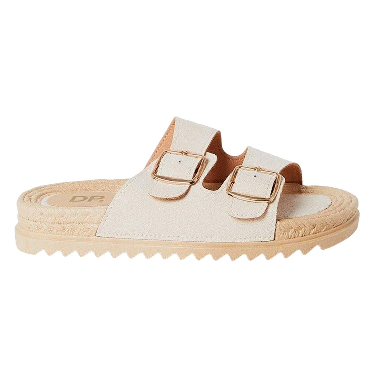 Beige - Back - Dorothy Perkins Womens-Ladies Fettie Double Buckle Espadrilles