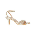 Gold - Back - Good For The Sole Womens-Ladies Sana Strappy Wide Stiletto Heel Sandals