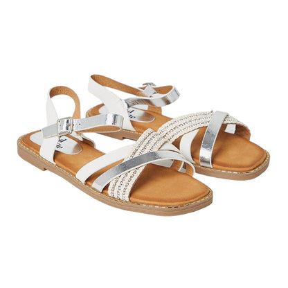 Silver - Front - Good For The Sole Womens-Ladies Melanie Sandals