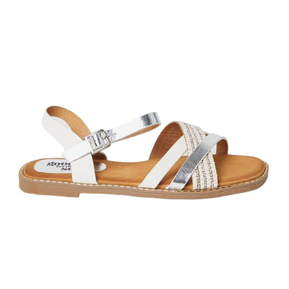 Silver - Back - Good For The Sole Womens-Ladies Melanie Sandals