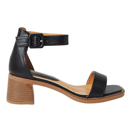 Black - Back - Dorothy Perkins Womens-Ladies Sasha Comfort Low Block Heel Sandals