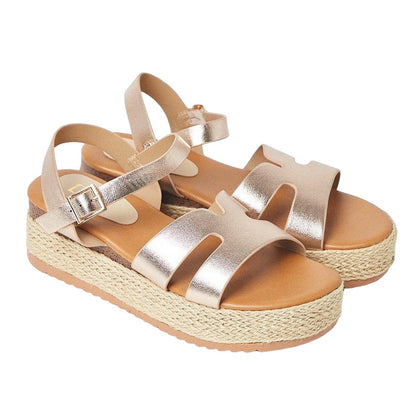 Rose Gold - Front - Dorothy Perkins Womens-Ladies Romaia Cut Out Chunky Wedges