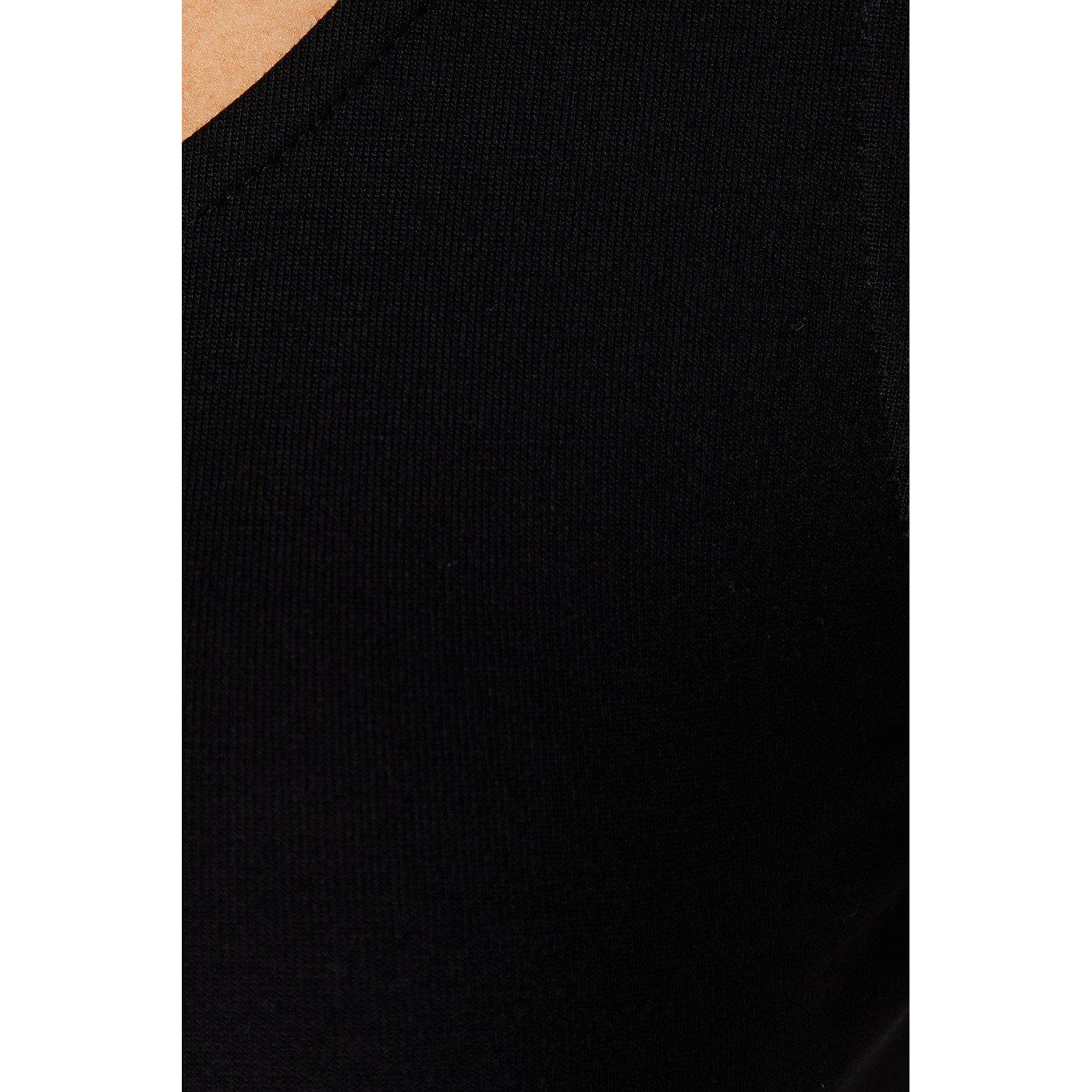 Black - Side - Dorothy Perkins Womens-Ladies Tie Shoulder Midi Dress