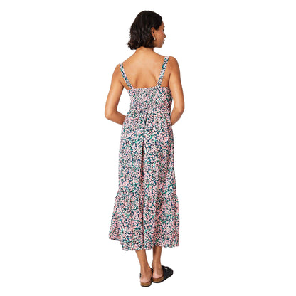 Pink-Multicoloured - Back - Dorothy Perkins Womens-Ladies Ditsy Print Strappy Midi Dress