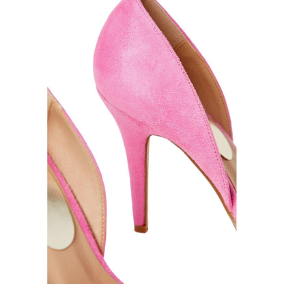 Bright Pink - Side - Dorothy Perkins Womens-Ladies Deja Pointed Stiletto Heel Court Shoes