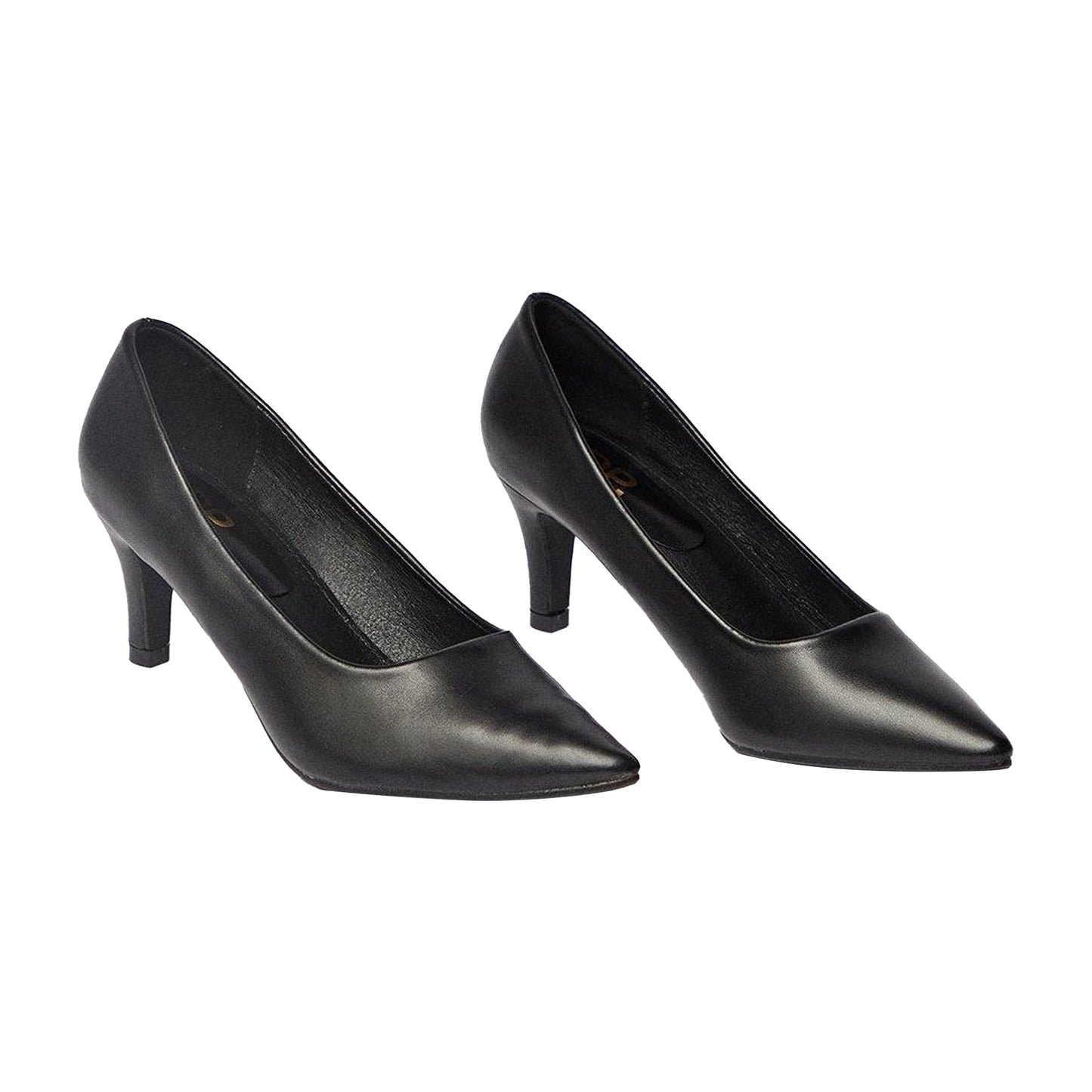 Black - Back - Dorothy Perkins Womens-Ladies Dora Kitten Heel Court Shoes