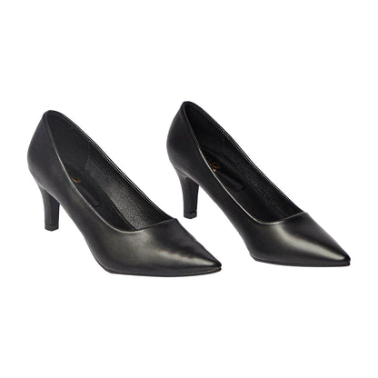 Black - Back - Dorothy Perkins Womens-Ladies Dora Kitten Heel Court Shoes