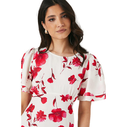 Ivory - Lifestyle - Dorothy Perkins Womens-Ladies Flowers Empire Seam Mini Dress