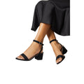 Natural Black - Side - Dorothy Perkins Womens-Ladies Tommi Barely There Medium Block Heel Sandals